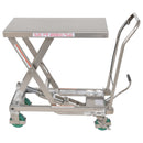 Vestil Stainless Steel Scissor Cart 32-1/2 In. x 19-3/8 500 Lb. Capacity Silver - CART-500-SS3