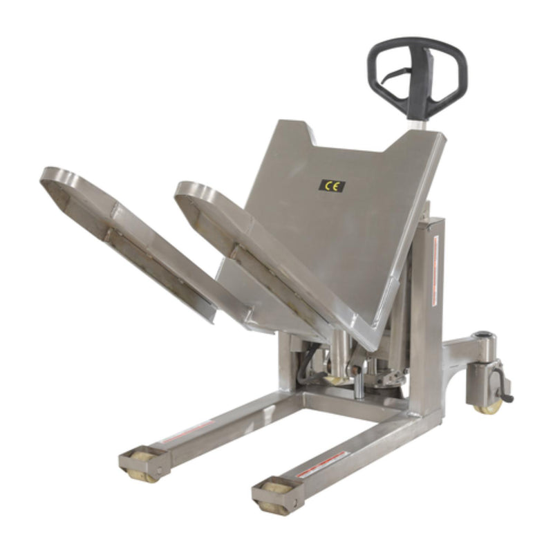 Vestil Stainless Steel Tilt Master Manual 2,200 Lb. Capacity Silver - TM-22-M-SS