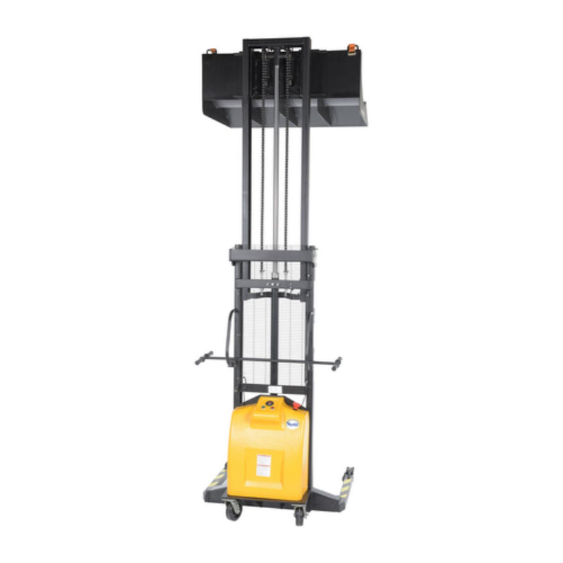 Vestil Steel 12 Volt DC Roll Lifter Transporter 15-3/4 In. Roll Diameter 600 Lb. Capacity Black/Yellow - HYD-ROLL-47-DC