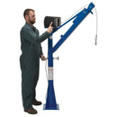 Vestil Steel AC Powered Jib Crane CSA Compliant 3-1/2 to 5-1/2 Ft. Boom 1,500 Lb. Capacity Blue - WTJ-E-15-3-AC-CSA