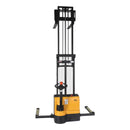 Vestil Steel Adjustable Double Mast Stacker 125 In. Raised Height 2200 Lb. Capacity Black / Yellow - S-125-AA-DM