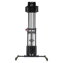 Vestil Steel Adjustable Extendable Fork Stacker 118 In. Raised Height 1500 Lb. Capacity Black / Yellow - S-118-AA-FR