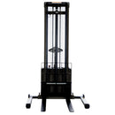 Vestil Steel Adjustable Powered Lift Stacker 150 In. Raised Height 2000 Lb. Capacity Black / Yellow - S-150-AA