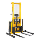 Vestil Steel Adjustable Powered Lift Stacker 62 In. Raised Height 2,000 Lb. Capacity Black / Yellow - S-62-AA