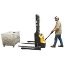 Vestil Steel Adjustable Powered Lift Stacker 63 In. Raised Height 2,600 Lb. Capacity Black - S-63-AA-LION