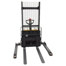 Vestil Steel Adjustable Powered Lift Stacker 63 In. Raised Height 2,600 Lb. Capacity Black - S-63-AA-LION