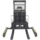 Vestil Steel Adjustable Stacker with Powered Lift 36 In. Raised Height 3,000 Lb. Capacity Black - SL3-36-AA
