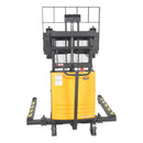 Vestil Steel Adjustable Stacker with Powered Lift 36 In. Raised Height 3,000 Lb. Capacity Black - SL3-36-AA