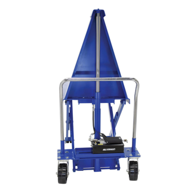 Vestil Steel Air Reciprocating Powered High Lift Table 27 In. x 48 In. 2500 Lb. Capacity - HIPM-2748-AIR