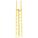 Vestil Steel Alternate Tread Stair 56 Degrees 89-3/4 In. x 23-1/2 In. x 162-3/8 In. 350 Lb. Capacity Yellow - ATS-10-56