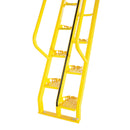 Vestil Steel Alternate Tread Stair 56 Degrees 89-3/4 In. x 23-1/2 In. x 162-3/8 In. 350 Lb. Capacity Yellow - ATS-10-56