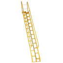 Vestil Steel Alternate Tread Stair 68 Degrees 78-3/8 In. x 23-1/2 In. x 209-7/8 In. 350 Lb. Capacity Yellow - ATS-14-68