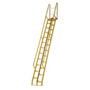 Vestil Steel Alternate Tread Stair 68 Degrees 78-3/8 In. x 23-1/2 In. x 209-7/8 In. 350 Lb. Capacity Yellow - ATS-14-68