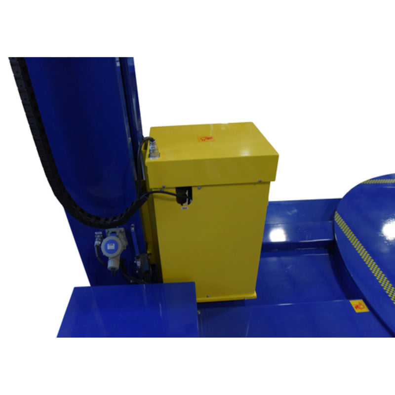 Vestil Steel Auto Wrap Stretch Wrap Machine 78-3/4 In. Turntable Diameter 4,000 Lb. Capacity Blue - SWA-82-AW