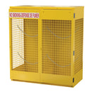 Vestil Steel Canadian Cylinder Storage Cabinet 32 In. x 60 In. x 68-1/4 In. 12 Cylinder Capacity Yellow - CYL-G-12-CA