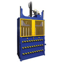 Vestil Steel Cardboard Baler 60 in x 30 in x 42 in 1100 lb Capacity Blue / Yellow - CBB-3000-37