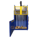 Vestil Steel Cardboard Baler 60 in x 30 in x 42 in 1100 lb Capacity Blue / Yellow - CBB-3000-37