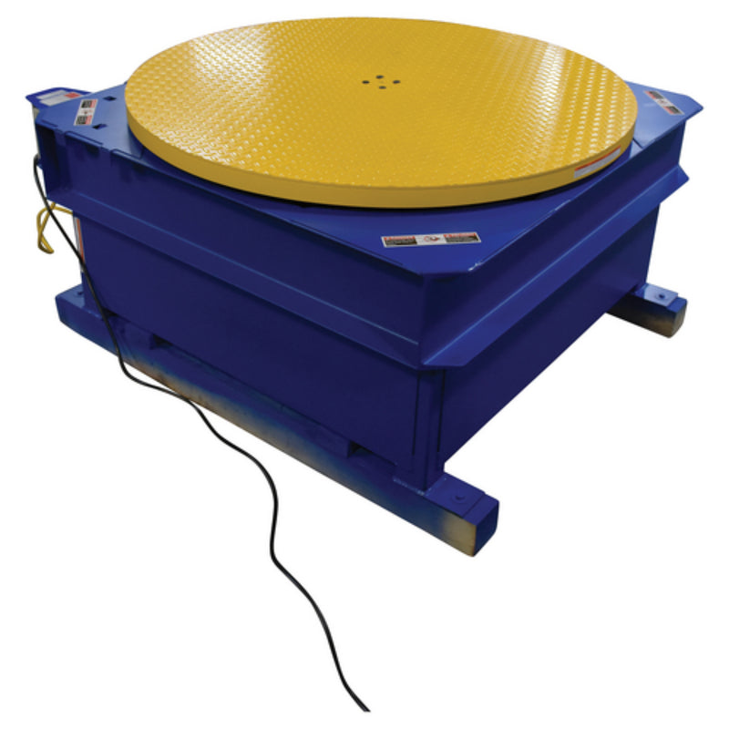 Vestil Steel Chain Driven AC Powered Carousel 4,000 Lb. Capacity Blue / Yellow - STPC-CD