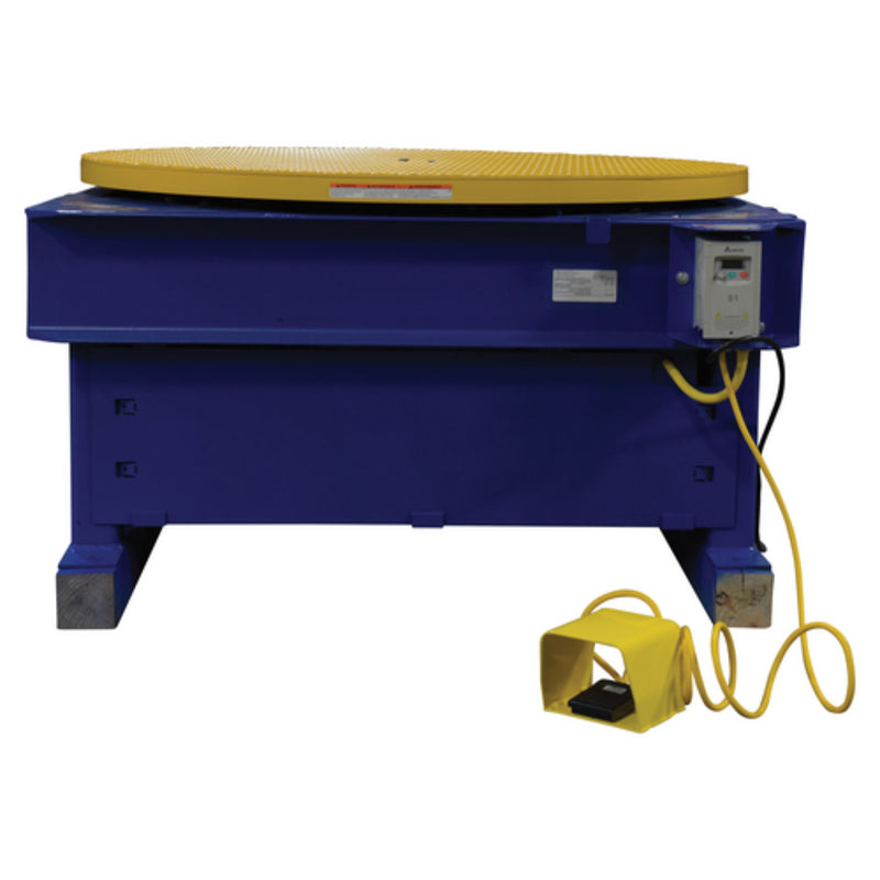 Vestil Steel Chain Driven AC Powered Carousel 4,000 Lb. Capacity Blue / Yellow - STPC-CD