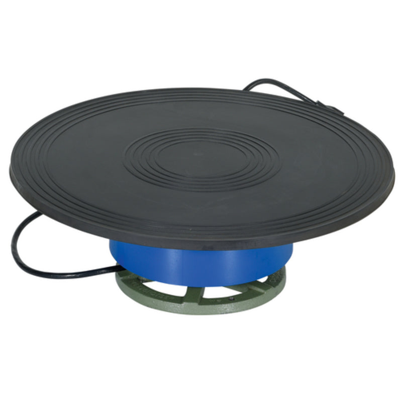 Vestil Steel Clockwise Powered Turntable 18 In. x 18 In. x 6-1/16 In. 250 Lb. Capacity Blue - PT-250