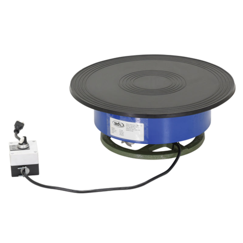Vestil Steel Clockwise Powered Turntable 18 In. x 18 In. x 6-1/2 In. 750 Lb. Capacity Blue - PT-750