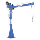Vestil Steel DC Powered Jib Crane 4-7 Ft. Boom 2,000 Lb. Capacity Blue - WTJ-20-4-DC