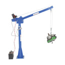 Vestil Steel DC Powered Jib Crane 4-7 Ft. Boom 2,000 Lb. Capacity Blue - WTJ-20-4-DC