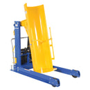 Vestil Steel DC Powered Portable Hydraulic Drum Dumper 48 In. Dump Height 1,000 Lb. Capacity Blue / Yellow - HDD-48-10-P-DC