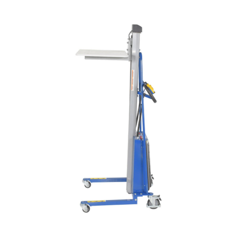 Vestil Steel DC Powered Work Positioner 34-1/4 In. x 23-5/8 In. x 70-1/2 In. 330 Lb. Capacity Blue - MWP-330-DC