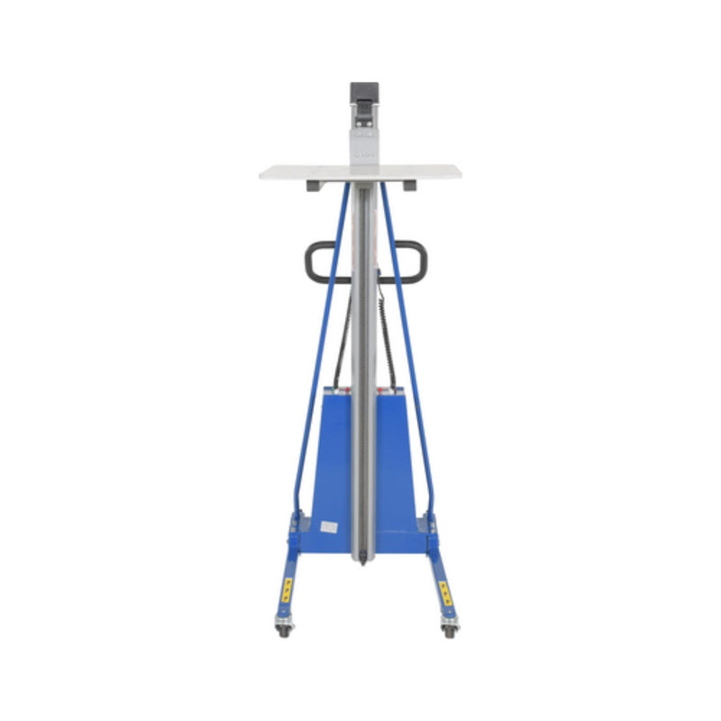 Vestil Steel DC Powered Work Positioner 34-1/4 In. x 23-5/8 In. x 70-1/2 In. 330 Lb. Capacity Blue - MWP-330-DC