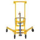 Vestil Steel Economical Foot Pump Drum Transporter 55 Gallon 800 Lb. Capacity Yellow - DCR-880-H-HP