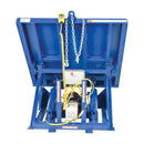 Vestil Steel Efficiency Master Tilt Table 90 Degree Tilt 42 In. x 50 In. 6000 Lb. Capacity Blue - EM1-500-4250-6