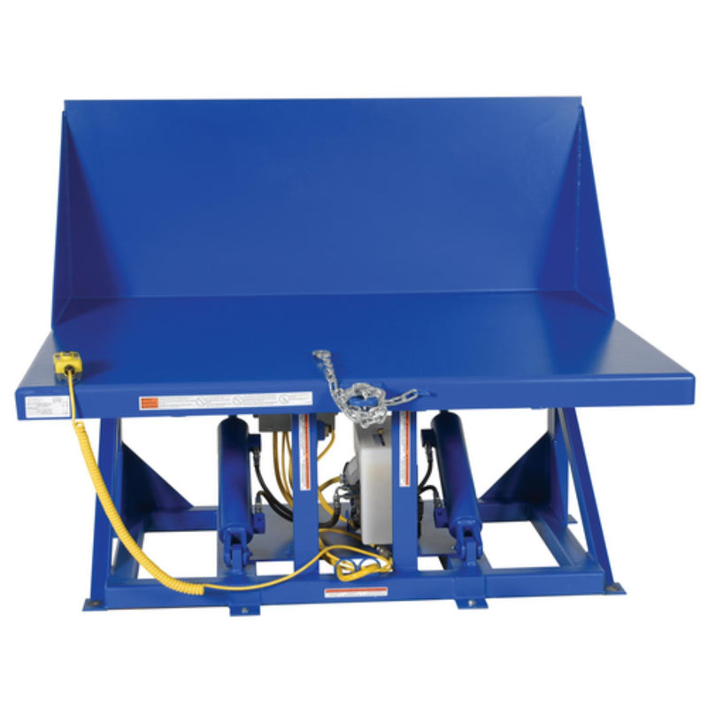 Vestil Steel Efficiency Master Tilt Table 90 Degree Tilt 60 In. x 50 In. 6000 Lb. Capacity Blue - EM1-500-6050-6