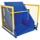 Vestil Steel Electric Hydraulic Box Dumper 48 In. Dump Height 4,000 Lb. Capacity Blue - HBD-4-48