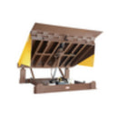 Vestil Steel Electric Hydraulic Dock Leveler 72"W x 62"L x 23-1/2"D Pit Dimensions, 20000 Lb. Capacity Brown/Yellow - EH-66-20