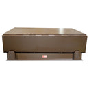 Vestil Steel Electric Hydraulic Dock Leveler 72"W x 62"L x 23-1/2"D Pit Dimensions, 20000 Lb. Capacity Brown/Yellow - EH-66-20