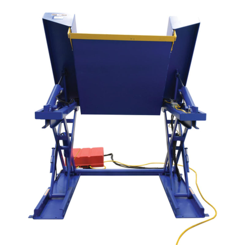 Vestil Steel Electric Hydraulic Ground Lift Table with Tilt 44 In. x 52 In. 4000 Lb. Capacity Blue - EHLTGT-4452-4-36