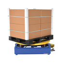 Vestil Steel Electric Hydraulic Stand Alone Powered Carousel 4,000 Lb. Capacity Blue / Yellow - STPC-EHD