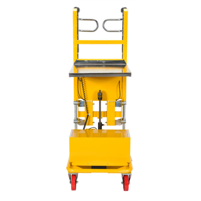 Vestil Steel Electric Lift Manual Drive Order Picker 440 Lb. Capacity Yellow - EOP-440