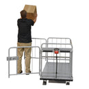 Vestil Steel Electric Material Handling Cart with Sides 28 In. x 60 In. 1500 Lb. Capacity Gray - EMHC-2860-2