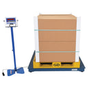 Vestil Steel Electronic Digital Floor Scale 48 In. x 48 In. x 4-1/2 In. 10,000 Lb. Capacity Blue - SCALE-S-CFT-44-10K