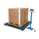 Vestil Steel Electronic Digital Floor Scale 60 In. x 60 In. x 4-1/2 In. 10,000 Lb. Capacity Blue - SCALE-S-CFT-55-10K