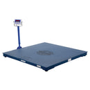 Vestil Steel Electronic Digital Floor Scale 60 In. x 60 In. x 4-1/2 In. 5,000 Lb. Capacity Blue - SCALE-S-CFT-55-5K