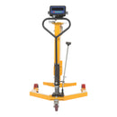 Vestil Steel Ergonomic Drum Truck with Scale 43 In. x 31 In. x 41 In. 500 Lb. Capacity Yellow - DRUM-55-SCL