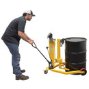 Vestil Steel Ergonomic Drum Truck with Scale 43 In. x 31 In. x 41 In. 500 Lb. Capacity Yellow - DRUM-55-SCL