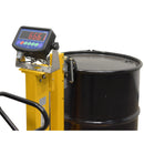 Vestil Steel Ergonomic Drum Truck with Scale 43 In. x 31 In. x 41 In. 500 Lb. Capacity Yellow - DRUM-55-SCL