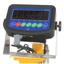 Vestil Steel Ergonomic Drum Truck with Scale 43 In. x 31 In. x 41 In. 500 Lb. Capacity Yellow - DRUM-55-SCL