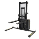 Vestil Steel Fixed Fork Lift Stacker 62 In. Raised Height 2,000 Lb. Capacity Black / Yellow - S-62-FA