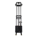 Vestil Steel Fixed Forks Double Mast Stacker 118 In. Raised Height 2200 Lb. Capacity Black / Yellow - S-118-FF-DM