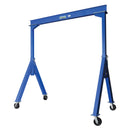 Vestil Steel Fixed Gantry Crane with Phenolic Casters 10 Ft. 8000 Lb. Capacity Blue - FHS-8-10